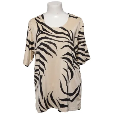 T-shirt (Beige, Svart) från Pleasant Elastan, Polyester