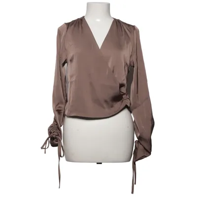 Wrap blouse (Brown) from NLY Trend Polyester