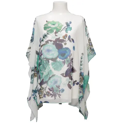 Top (White, Multicolored) from Brunella Elastane, Viscose