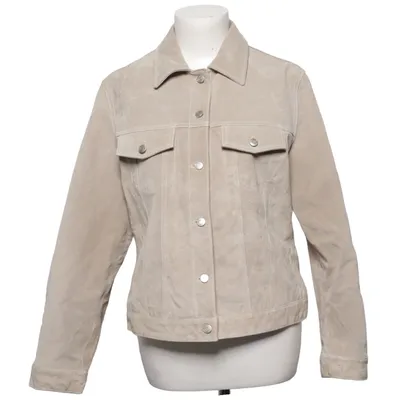 Leather jacket (Beige) from KappAhl Leather