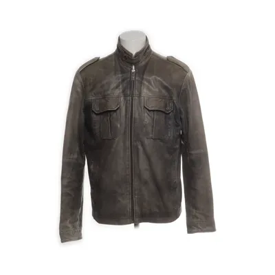 Læderjakke (Jacket - 063) fra Goosecraft Bomuld, Læder, Polyester