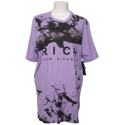 T-shirt (Purple, Black) from John Richmond Cotton