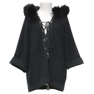 Hoodie (Black) from Interdée Angora, Cashmere