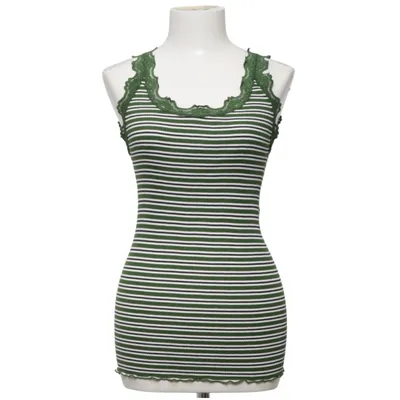 Débardeur (Vert, Blanc, Noir) de Rosemunde Coton, Élasthane, Polyamide, Soie