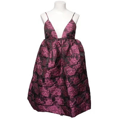 Jurk (Lila, Zwart) van Ganni Polyamide, Gerecycled polyester