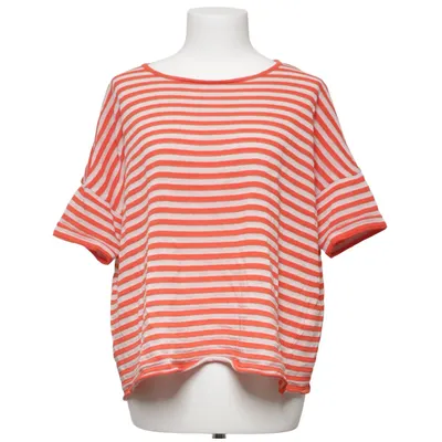 T-shirt (Red, White) from Ischiko Cotton, Polyamide