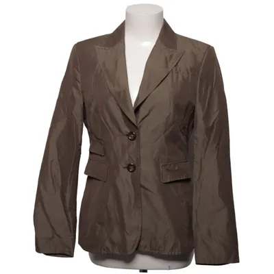 Blazer (Brown) from Orwell Acetate, Cotton, Silk