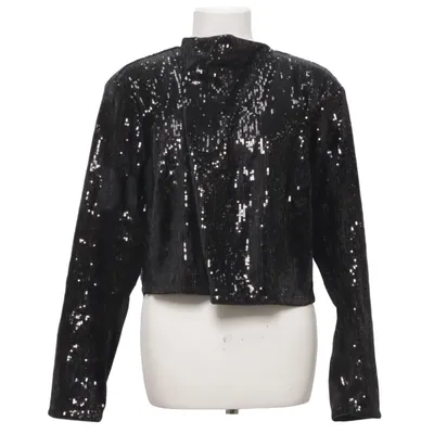 Top (Zwart) van H&M Modern Classic Polyester, Elastaan