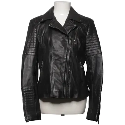 Veste de motard (Noir) de Lee Cooper Cuir, Polyester