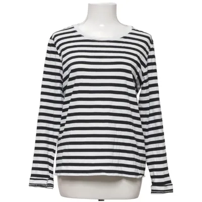Långärmad t-shirt (Svart, Vit) från Selected Femme Ekologisk bomull