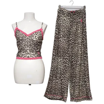 Pyjamas (Brun, Svart, Vit) från Playboy x Missguided Elastan, Polyester