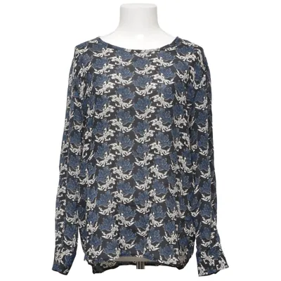 Blouse (Zwart, Blauw, Beige) van Sacks Zijde, Viscose
