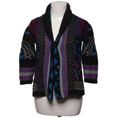 Cardigan (Zwart, Blauw, Meerkleurig) van Antik Batik Acryl, Alpacawol
