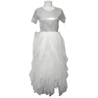 Robe de soirée (Blanc, Argent) de Golden Days Polyester