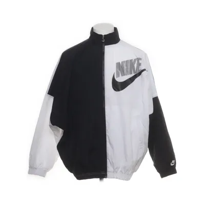 Jacket (White, Black) from Nike Nylon, Polyester