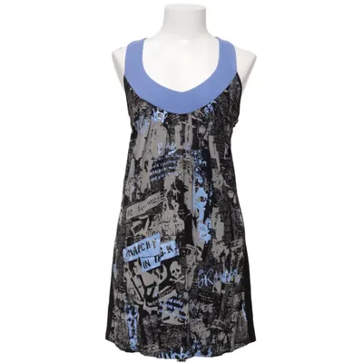 Jurk (Zwart, Blauw, Grijs) van Be Cool Elastaan, Viscose