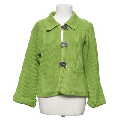 Cardigan (Grøn) fra Fin Feminin Bomuld, Linned