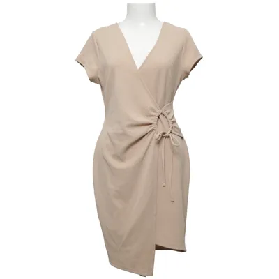 Wikkeljurk (Beige) van Almost Famous Elastaan, Polyester