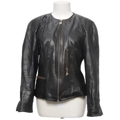 Biker jacket (Black) from Interteam Acetate