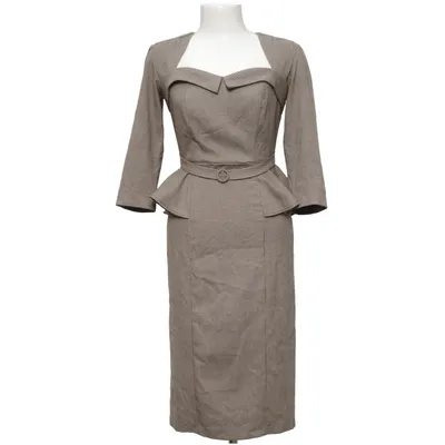 Dress (Brown) from Stop Staring Elastane, Polyester, Viscose