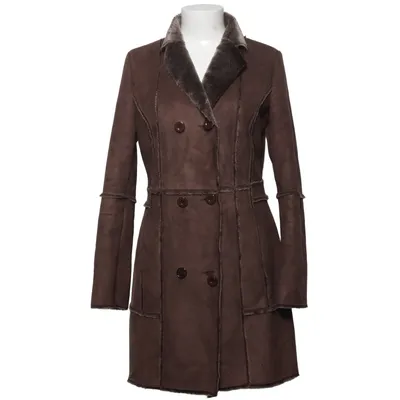 Shearling jas (Bruin) van Montgomery Acryl, Polyester