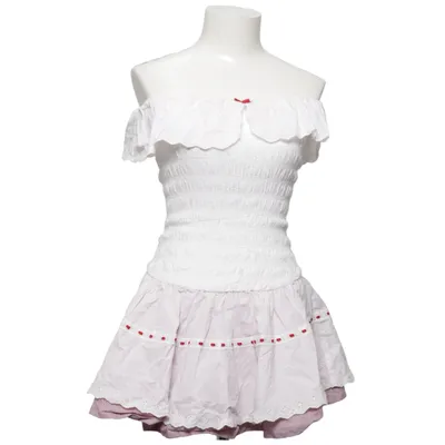 Jurk (Wit, Rood) van Frankies Bikinis Katoen, Elastaan