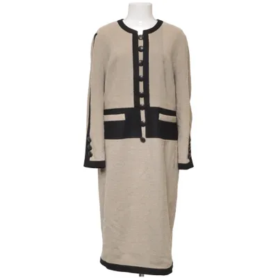 Robe (Beige, Noir) de Louis Féraud Cachemire, Polyamide, Polyester, Viscose, Laine