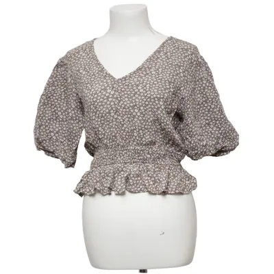 Top (Brun, Hvid) fra Bik Bok Bomuld, Viscose
