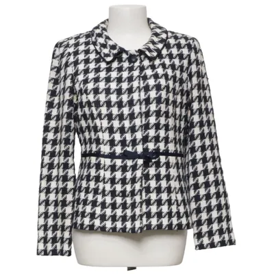 Blazer (Black, White) from Jessica Howard Acrylic, Polyester