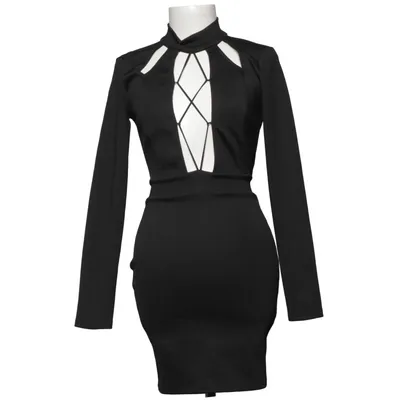 Klänning (Cut-Out L/S Dress) från Linn Ahlborg x Rebecca Stella Elastan, Polyester