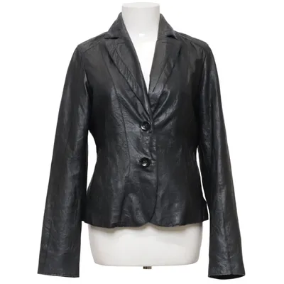 Blazer en cuir (Noir) de Olsen Cuir