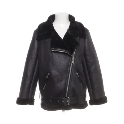 Shearling jas (Zwart) van Zara Polyester
