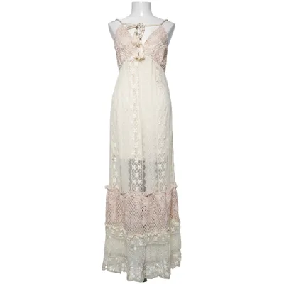 Maxi jurk (Roze, Wit) van Azara Paris Katoen, Polyester