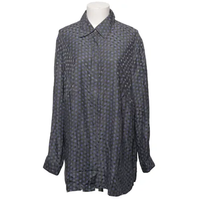 Chemise (Gris, Bleu) de Peter Hahn Soie