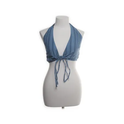 Halter neck top (Blue, White) from Pacific Republic Cotton