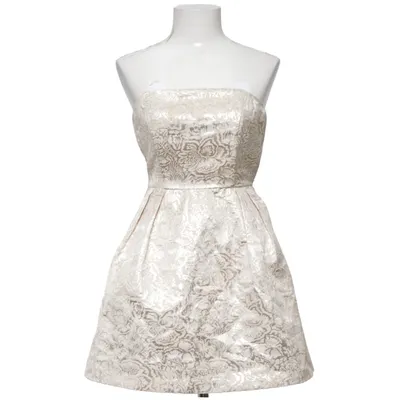 Cocktailklänning (Guldfärgad) från Forever 21 Bomull, Metallfiber, Polyester