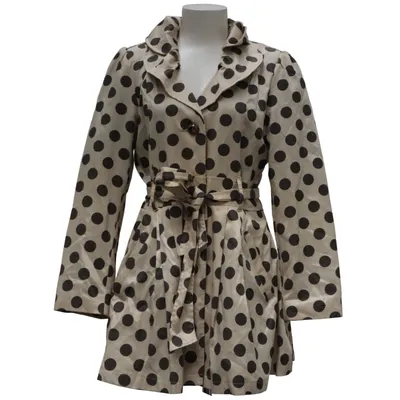 Trenchcoat (Beige, Sort) fra Atmosphere Bomuld, Polyester