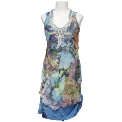 Dress (Blue, Yellow, Multicolored) from Soggo Polyester, Wool