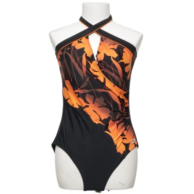 Swimsuit (Black, Orange, Multicolored) from Beachwear by Damella