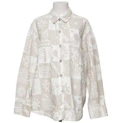 Spijkerjas (Beige, Wit) van Smiley x H&M Katoen