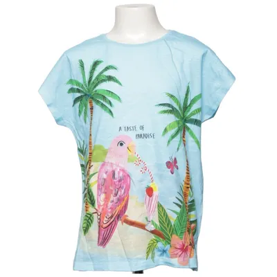 T-shirt (Blue, Multicolored) from Emma Jayne x H&M Cotton
