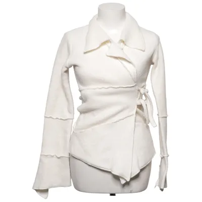 Wrap cardigan (White) from Branting Polyester