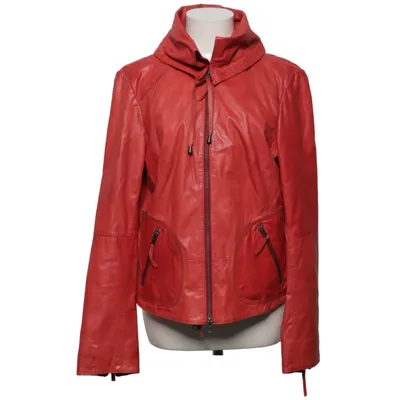 Veste en cuir (Rouge) de Heine Cuir, Polyester