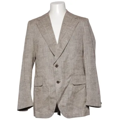 Blazer (Beige) from Austin Reed Linen, Polyester, Viscose