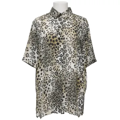 Chemise à manches courtes (Beige, Noir) de Clarina