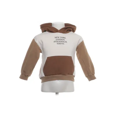 Capuchon sweater (Bruin, Wit) van H&M Kids Katoen, Polyester