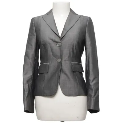 Blazer (Gray) from Dolzer Silk, Wool