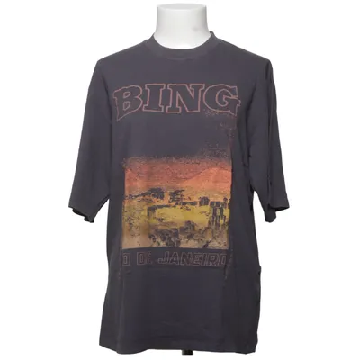 T-shirt (Grå, Flerfarvet) fra Anine Bing Økologisk bomuld