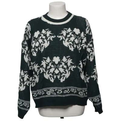 Sweater (Green, White) from Jennifer by Gulins Acrylic