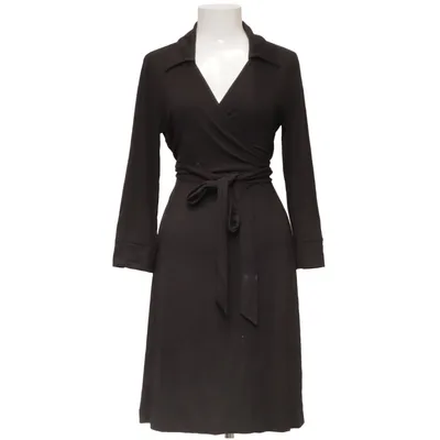 Robe portefeuille (Noir) de Vera Velour Élasthane, Viscose